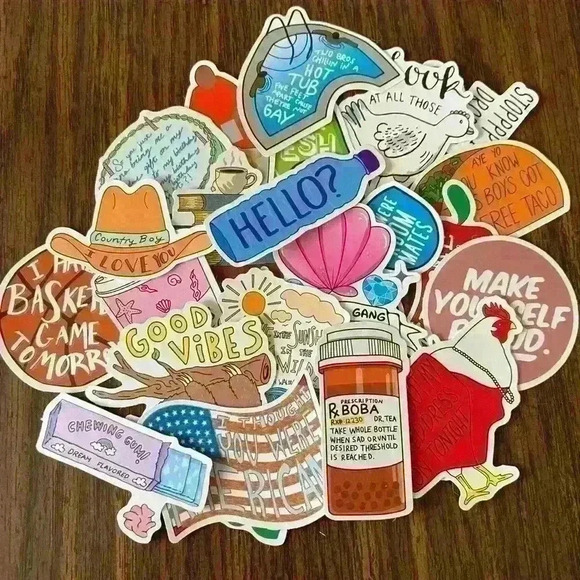 💚 25 Mystery/Variety 2-4 Inch Funny Meme Trendy Aesthetic Stickers - Picture 2 of 4